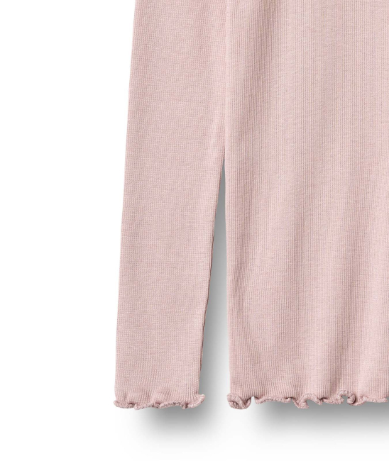 Wheat Rib Basic Langarmshirt Reese soft lilac